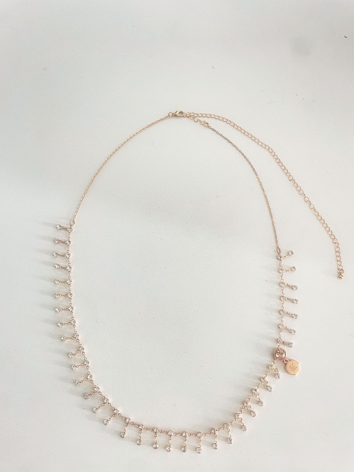 1pc Jasmine Crystal Drop Golden-Tone Waist Chain